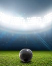 Shotput Ball In Generic Floodlit Stadium Royalty Free Stock Photo