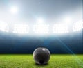 Shotput Ball In Generic Floodlit Stadium Royalty Free Stock Photo