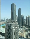 City shot and skyscrapers of Dubai, UAE