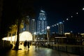 City shot and skyscrapers of Dubai, UAE