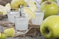 Shots (Apple Liqueur) Royalty Free Stock Photo