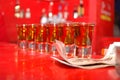 Shots in bar Royalty Free Stock Photo