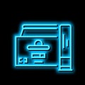 shotshell ammo neon glow icon illustration Royalty Free Stock Photo