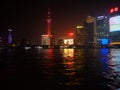 Shotting Shanghai at night time Royalty Free Stock Photo