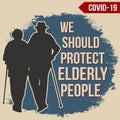 We should protect elderly people poster