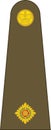 Shoulder army mark insignia of the British SECOND LIEUTENANT Royalty Free Stock Photo