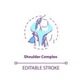 Shoulder complex concept icon