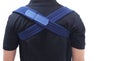 Shoulder immobilizer color icon. Sling and swathe. Broken arm, shoulder injury treatment. Arm fix brace Royalty Free Stock Photo