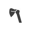 Shoulder joint vector icon