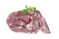 Shoulder of lamb isolated on a white studio background. Royalty Free Stock Photo