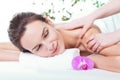 Shoulder massage at spa Royalty Free Stock Photo