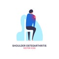 Shoulder osteoarthritis icon