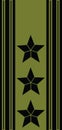 Shoulder pad military NATO officer insignia of the Norwegian OBERST MOST SENIOR FIELD GRADE MILITARY OFFICER