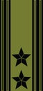 Shoulder pad military NATO officer insignia of the Norwegian OBERSTLÃËYTNANT SENIOR FIELD GRADE MILITARY OFFICER