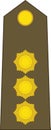 Shoulder pad military officer insignia of the Luxembourg CAPITAINE (CAPTAIN) Royalty Free Stock Photo