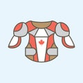 Shoulder pad. Vector illustration decorative design