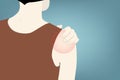 shoulder pain symptoms Royalty Free Stock Photo