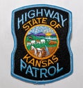 The shoulder patch of the Highway Patrol Police Department in Kansas