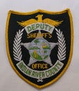 The shoulder patch of the Indian River Sheriff Department in Florida, USA Royalty Free Stock Photo