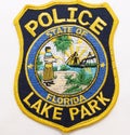 The shoulder patch of the Lake Park Police Department in Florida, USA Royalty Free Stock Photo