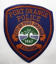 The shoulder patch of the Port Orange Police Department in Florida Royalty Free Stock Photo