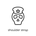 Shoulder strap icon from Army collection.
