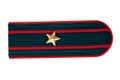 Shoulder strap of the Russian police officer
