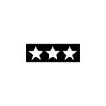 shoulder straps three stars icon. Element of military for mobile concept and web apps. Detailed shoulder straps three stars icon