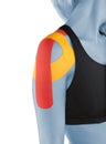 Shoulder therapy with tex tape