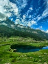 Shounter Lake or Spoon Lake of Neelum Valley Royalty Free Stock Photo