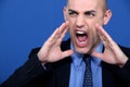 Shouting businessman Royalty Free Stock Photo