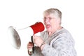 Shouting grandmother