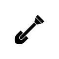 Shovel black glyph icon Royalty Free Stock Photo