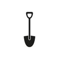 Shovel black icon Royalty Free Stock Photo