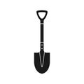 Shovel black icon Royalty Free Stock Photo