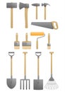 Shovel brush tool set ax hammers