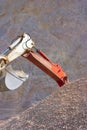 Shovel bucket full of sand Royalty Free Stock Photo