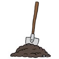 Shovel in dirt