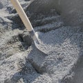 Shovel and gravel for construction Royalty Free Stock Photo