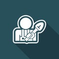 Shovel icon Royalty Free Stock Photo