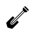 Black solid icon for Shovel, spade and picker