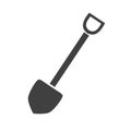 Shovel icon. Vector simple flat