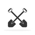 Shovel icon - vector Royalty Free Stock Photo