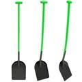 Green shovel Royalty Free Stock Photo