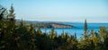 Shovel Point along the north shore of Lake Superior in Minnesota in evening Royalty Free Stock Photo