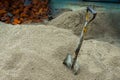 Shovel and sand material