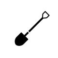 Shovel tool for construction and excavation icon