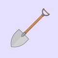 Shovel Tool Vector Illustration Shovel Construction Tool Icon