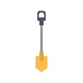 Shovel vector icon gardening illustration tool equipment. Work symbol agriculture sign and construction. Farm garden spade element