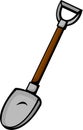 shovel vector illustration Royalty Free Stock Photo